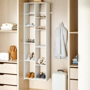 Wall Mounted Shoe Rack White